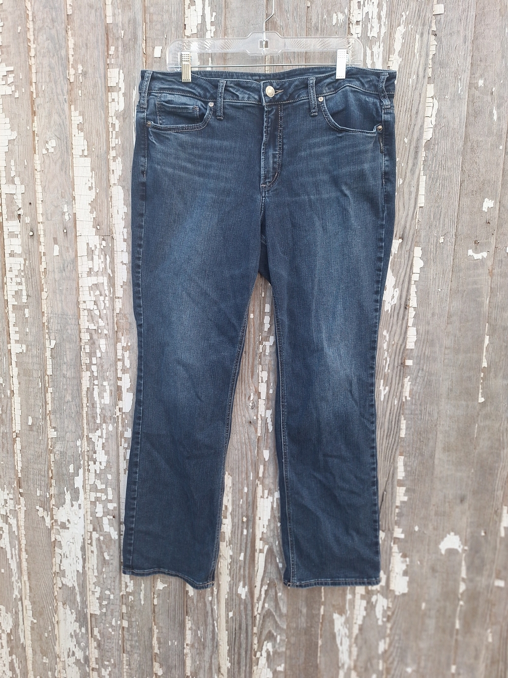 Silver Jeans Women's Dark Blue Slim Boot Cut Jeans Size 18 X 33